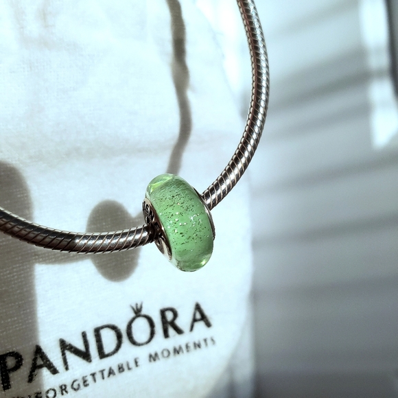 Pandora Jewelry - Pandora Disney Tinkerbell Murano Glass Charm Bead